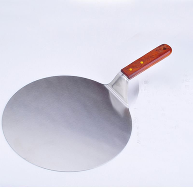 New 10" Stainless Steel Pizza Peel Bread Shovel Cake Pastry Round Holder Spatula