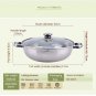 32CM 304 STAINLESS STEEL Pots Duck S Pan Thick Induction Gas Cookers + Lid
