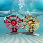 Ultra-Light Aluminum Alloy Metal Wheel Raft Fishing Tackle Front Drag Round Reel - Red Color