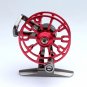 Ultra-Light Aluminum Alloy Metal Wheel Raft Fishing Tackle Front Drag Round Reel - Red Color