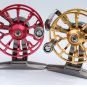 Ultra-Light Aluminum Alloy Metal Wheel Raft Fishing Tackle Front Drag Round Reel - Gold Color