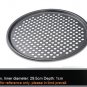 12" Round Pizza Crisper Seamless Rim Non-stick Mesh Hole Pizza Screen Baking Tray