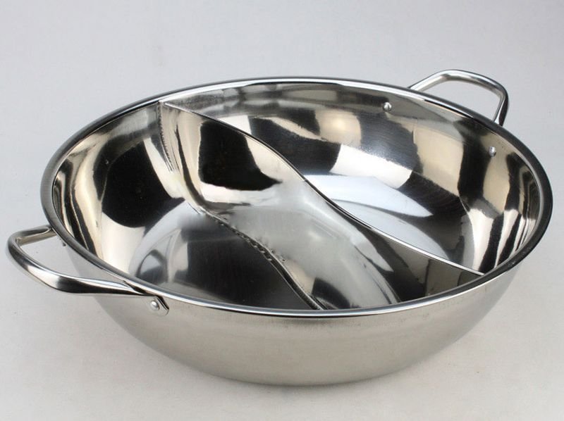 30 CM 304 STAINLESS STEEL Pot Mandarin Duck S-Pan Thick Cooker Pot Bowl