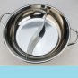 38 CM 304 STAINLESS STEEL Pot Mandarin Duck S-Pan Thick Cooker Pot Bowl