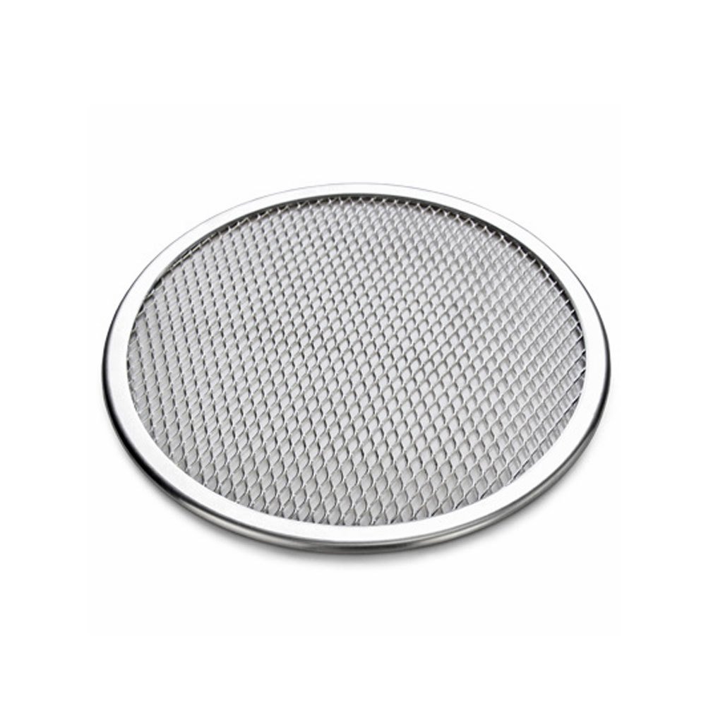 22 Inch Aluminum Flat Mesh Pizza Screen Round Baking Tray Net Kitchen Tool #524948990525