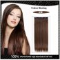 COLOR #12 Five Card Clip-on Hairpiece 120g High Temperature Wire Synthetic Straight Hair Extension