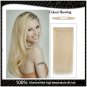 COLOR #613 Five Card Clip-on Hairpiece 120g High Temperature Wire Synthetic Straight Hair Extension