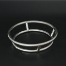 S Size Stainless Steel Pot Rack Creative Round Double Rings Stand Anti-Hot Frying Pan