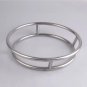 S Size Stainless Steel Pot Rack Creative Round Double Rings Stand Anti-Hot Frying Pan