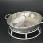 S Size Stainless Steel Pot Rack Creative Round Double Rings Stand Anti-Hot Frying Pan