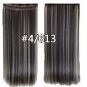 COLOR#4/613 Five Card Clip-on Hairpiece 120g High Temperature Wire Synthetic Straight Hair Extension
