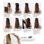 COLOR #613 Five Card Clip-on Hairpiece 120g High Temperature Wire Synthetic Straight Hair Extension