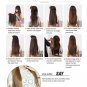 COLOR #4 Five Card Clip-on Hairpiece 120g High Temperature Wire Synthetic Straight Hair Extension