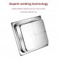 33CM 2 Cell Stainless Steel Thick Square Fondue Pots Divided Duck Hot Pan Grid Soup Pot