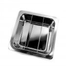 33CM 3 Cell Stainless Steel Thick Square Fondue Pots Divided Duck Hot Pan Grid Soup Pot