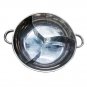 Stainless Steel Duck Hot Pot Thick Cooker Pots with Lid Special Induction Fondue Pan 34 CM