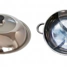 Stainless Steel Duck Hot Pot Thick Cooker Pots with Lid Special Induction Fondue Pan 36 CM