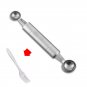 Double Sided Stainless Steel Vegetables Fruit Decorative Carving Knife Dig Ball Scoop 2in1