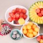 Double Sided Vegetables Fruit Decorative Carving Knife Dig Ball Scoop 2in1 with Wooden Handle