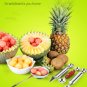 Double Sided Vegetables Fruit Decorative Carving Knife Dig Ball Scoop 2in1 with Wooden Handle