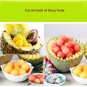 Double Sided Vegetables Fruit Decorative Carving Knife Dig Ball Scoop 2in1 with Wooden Handle