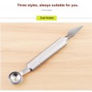 Double Sided Stainless Steel Vegetables Fruit Decorative Carving Knife/Spoon Dig Ball Scoop 2in1