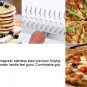 Stainless Steel Roller Blade Knife Wooden Handle Needle Mesh Pizza Cutter