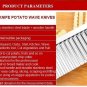 Stainless Steel Ripple Wave Knife French Fries Knife Potato Cutter with Wooded Handle