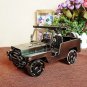 Color Black Fiery Vintage Chariot Handmade Ornament Wrought Iron Plating Metal Jeep