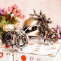 Color Red Wine Iron Chain Snowmobile Model Vintage Car