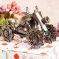 Color Black Iron Chain Snowmobile Model Vintage Car