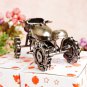 Color Black Iron Chain Snowmobile Model Vintage Car