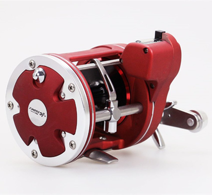 AC600-50D Fishing Reel Tape Counter Drum Baitcasting Fishing Reel Line Counter Saltwater Trolling
