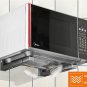 304 Stainless Steel Foldable Microwave Oven Storage Shelf Rack Tray Wall Bracket