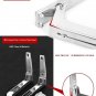 304 Stainless Steel Foldable Microwave Oven Storage Shelf Rack Tray Wall Bracket With Hook