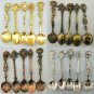 COLOR BRONZE 5 Pcs/Set Alloy Vintage Small Creative Retro Style Coffee Tea Spoon