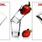 Straight Wooden Tray Bar Club Small Bullets Cup Holder 6 Holes + Gift 40ml Glass