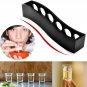 S-Shaped Wooden Tray Bar Club Small Bullets Cup Holder 6 Holes + Gift 40ml Glass