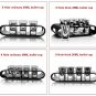 Black U-Shaped Tray Bar Club Small Bullets Cup Holder 6 Holes + Gift 40ml Glass
