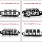 Black U-Shaped Tray Bar Club Small Bullets Cup Holder 8 Holes + Gift 26ml Glass