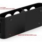 Black U-Shaped Tray Bar Club Small Bullets Cup Holder 8 Holes + Gift 40ml Glass