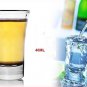 Black U-Shaped Tray Bar Club Small Bullets Cup Holder 8 Holes + Gift 40ml Glass