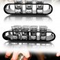 Black U-Shaped Tray Bar Club Small Bullets Cup Holder 8 Holes + Gift 40ml Glass