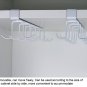 Double Rows 10 Hook Spot Metal Cabinet Wardrobe Shelves Cup Spoon Spatula hanger