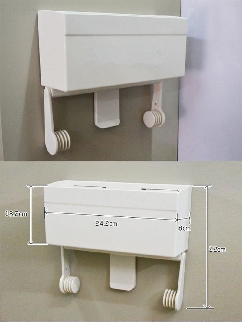 Toilet Roll Paper Towel Holder Refrigerator Storage Box