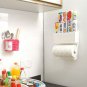 Magnetic Toilet Roll Paper Towel Holder Refrigerator Storage Box Plastic Rack