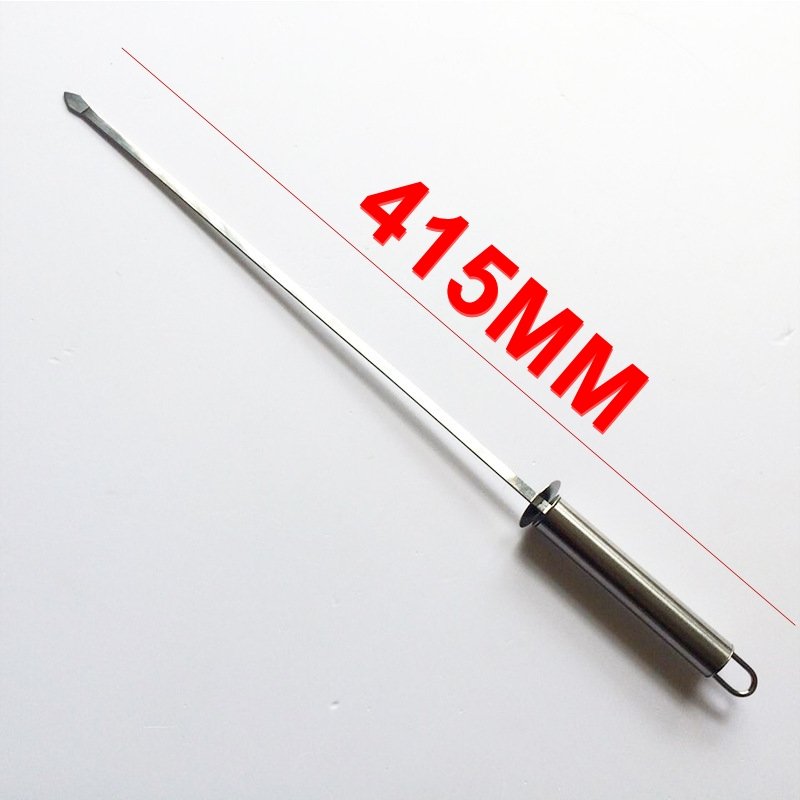 10 Pcs/Set Skewers Stainless Steel Needle Camping Barbecue Meat Grill Tool