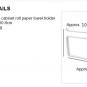 Thick Metal Toilet Roll Paper Hanger Door Shelf Kitchen Towel Holder Tissue Rack