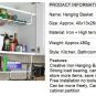White Under Shelf Table Metal Hanging Drawer Kitchen Storage Basket Rack Holders