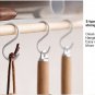 White Under Shelf Hanging Cabinet Partition Storage Basket Rack Holder + 3 Hooks